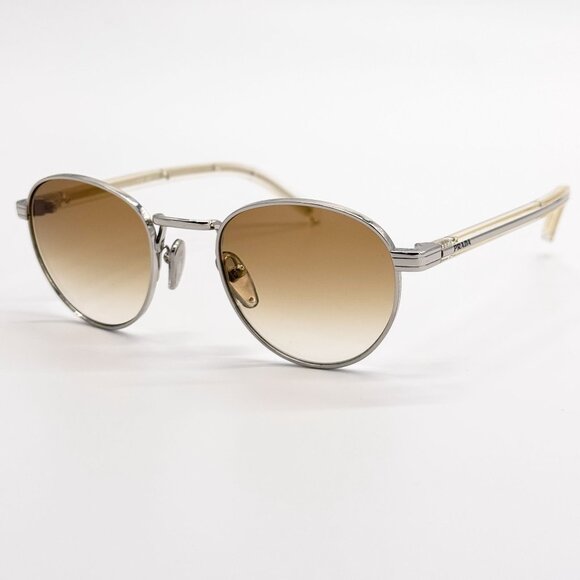 NEW PRADA SUNGLASSES PRB52S 1BC80K WOMEN SILVER EYEWEAR PR B52S 1BC80K SPR B52